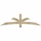 Ekena Millwork Davenport Rough Sawn Timber Gable Bracket, Douglas Fir, 72"W x 21"H x 4"D x 4"F, 7/12 Pitch GBW072X21X0404DAV00RDF - alternate 1